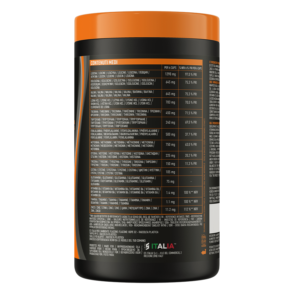 ProSintech EAA + BCAA 400 Capsules, B6, B1 & Zink, 66 Porties - Gluten Vrij
