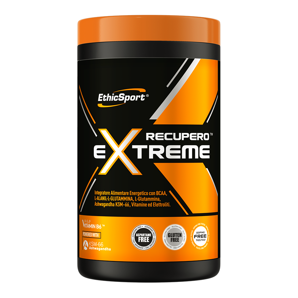 Recupero Extreme 400 g, Vegan, Post-Workout Mix met Koolhydraten + BCAA - Cafeïne & Aspartaam Vrij