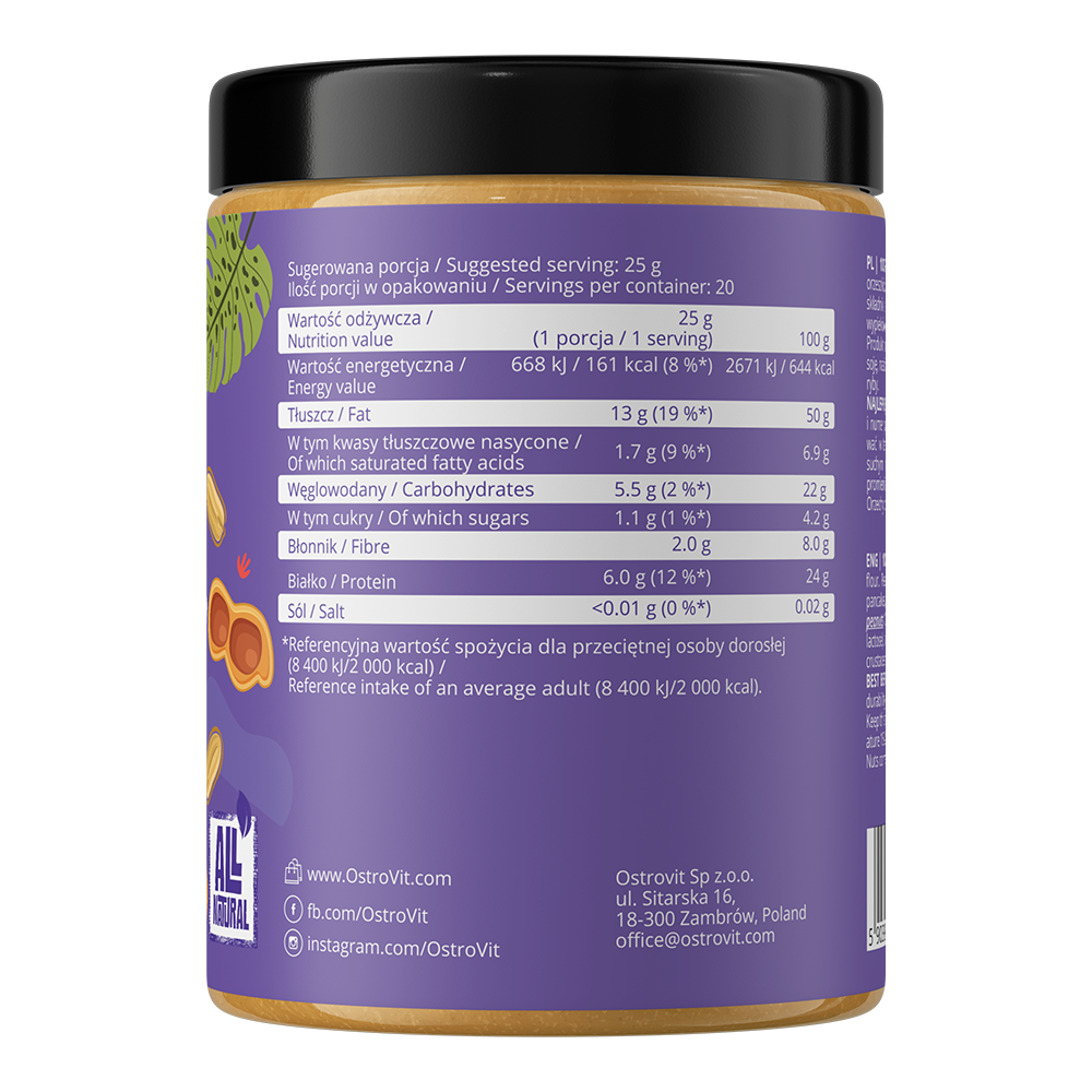100% Pindapoeder | 500 g | OstroVit