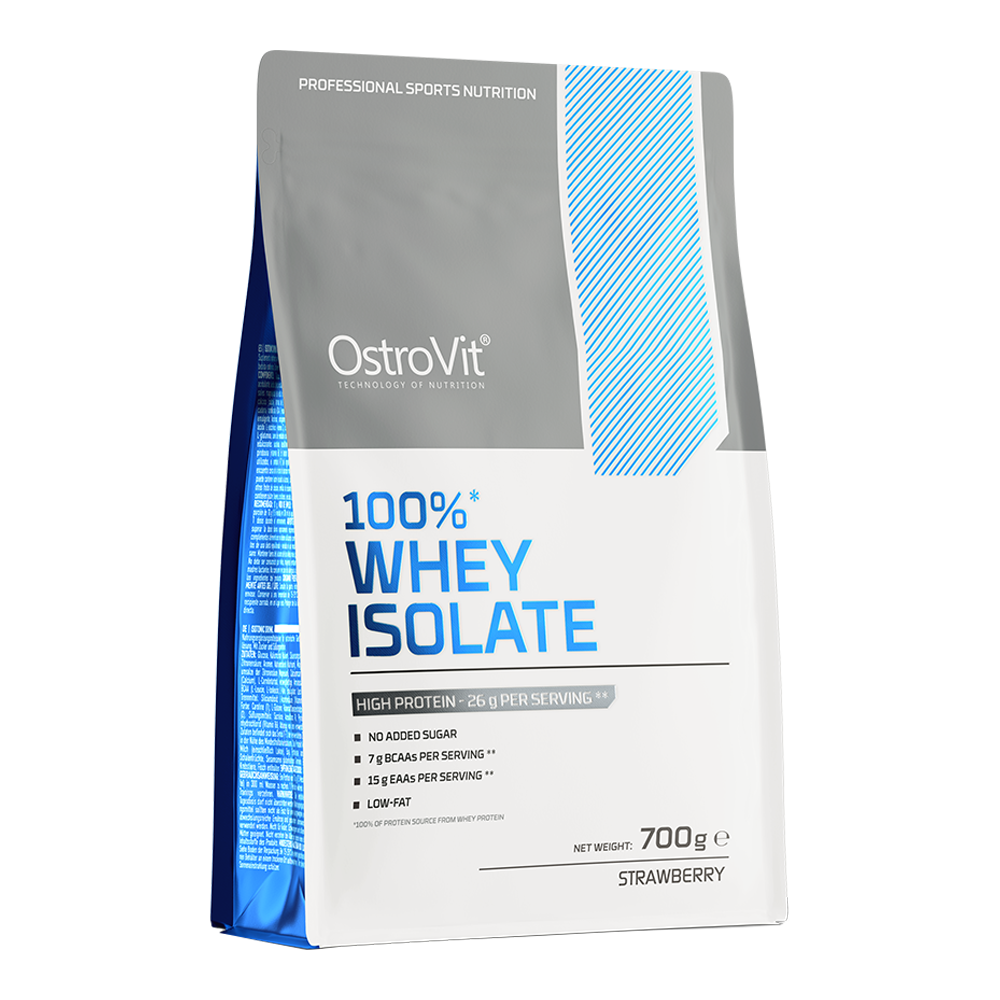 100% Whey Isolaat | 700 g | Aardbei 🍓 | OstroVit