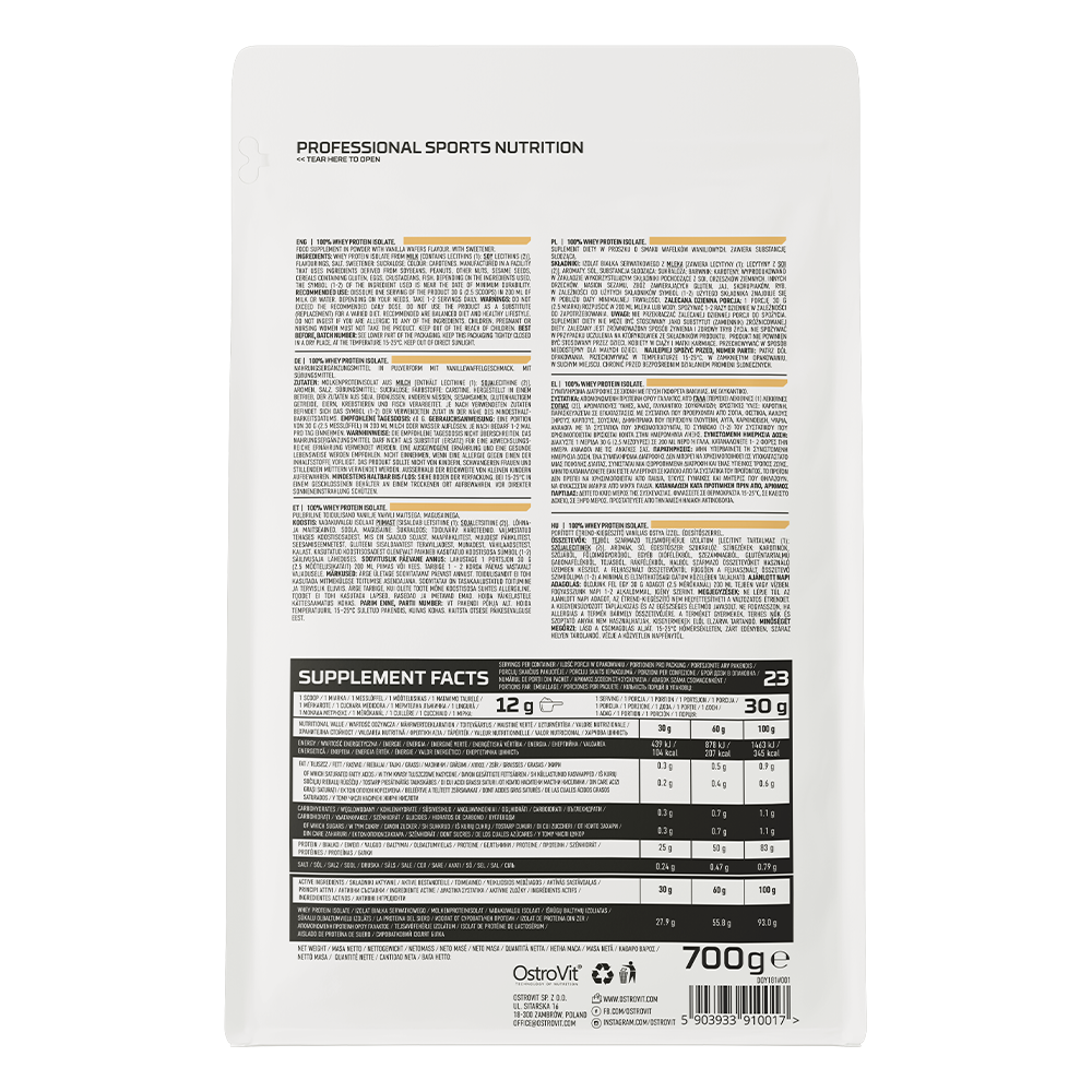 100% valleisolat | 700g | Vaniljevafler 🍦🧇 | OstroVit