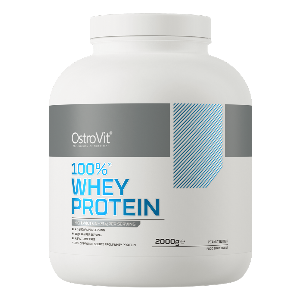 100% Whey Proteïne | 2000 g | Pindakaas 🥜 | OstroVit