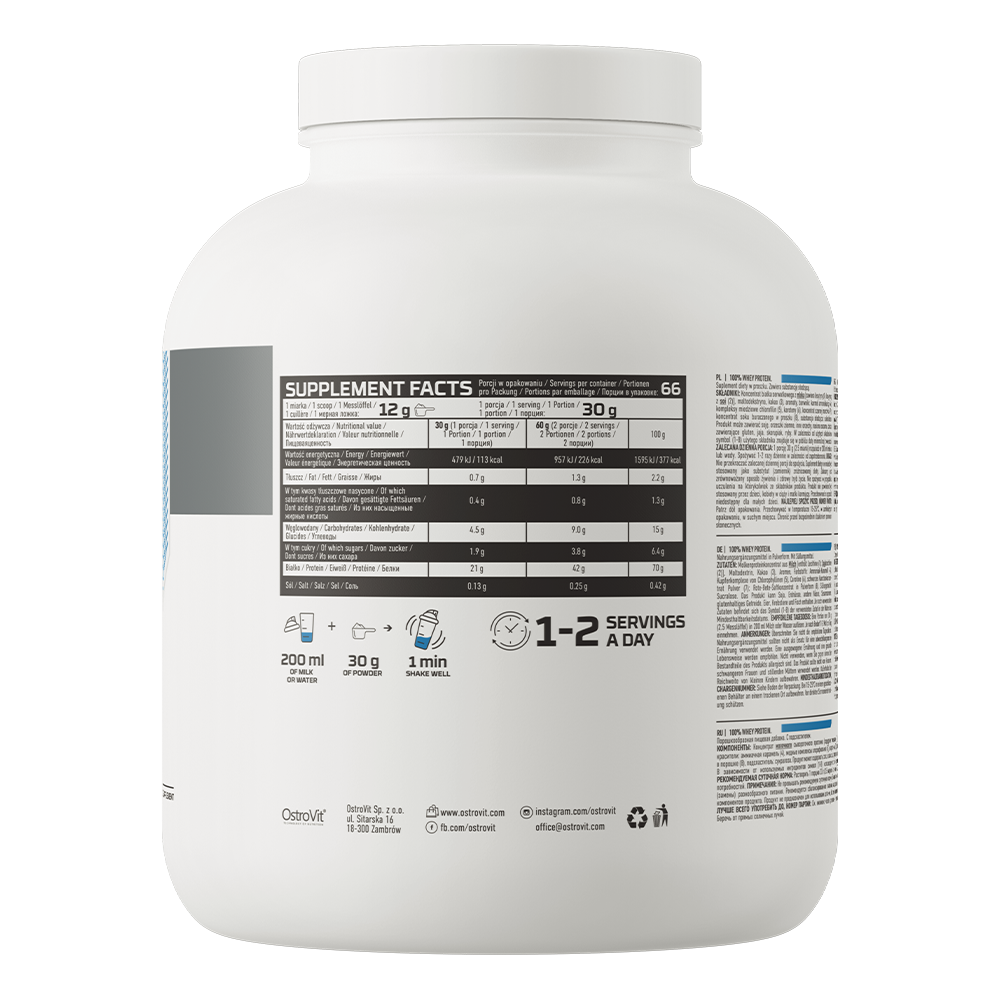 100% Whey Proteïne | 2000 g | Tiramisu 🍰 | OstroVit