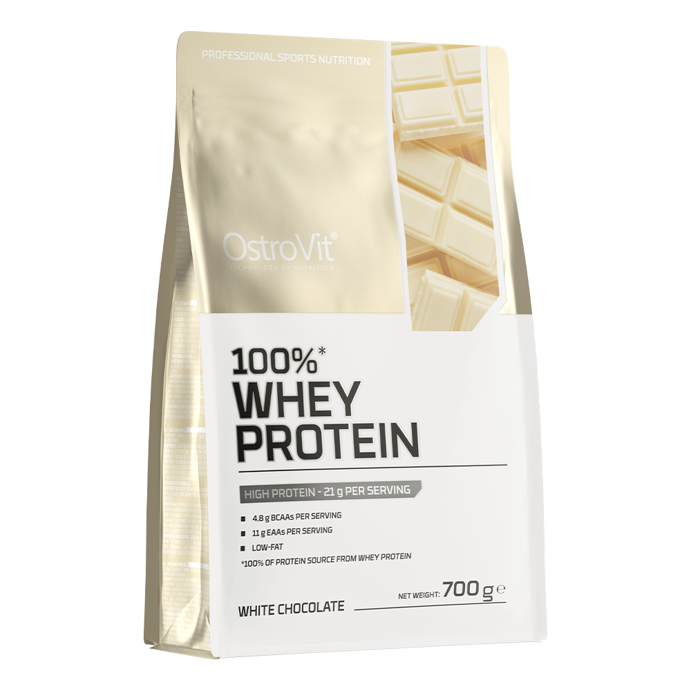 100% Whey Proteïne | 700 g | Witte chocolade 🍫🤍 | OstroVit