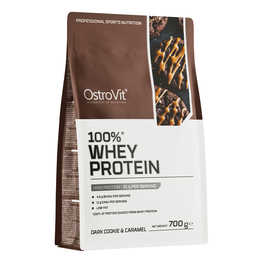 100% Whey Proteïne | 700 g | Donkere koekjes met karamel 🍪🍯 | OstroVit