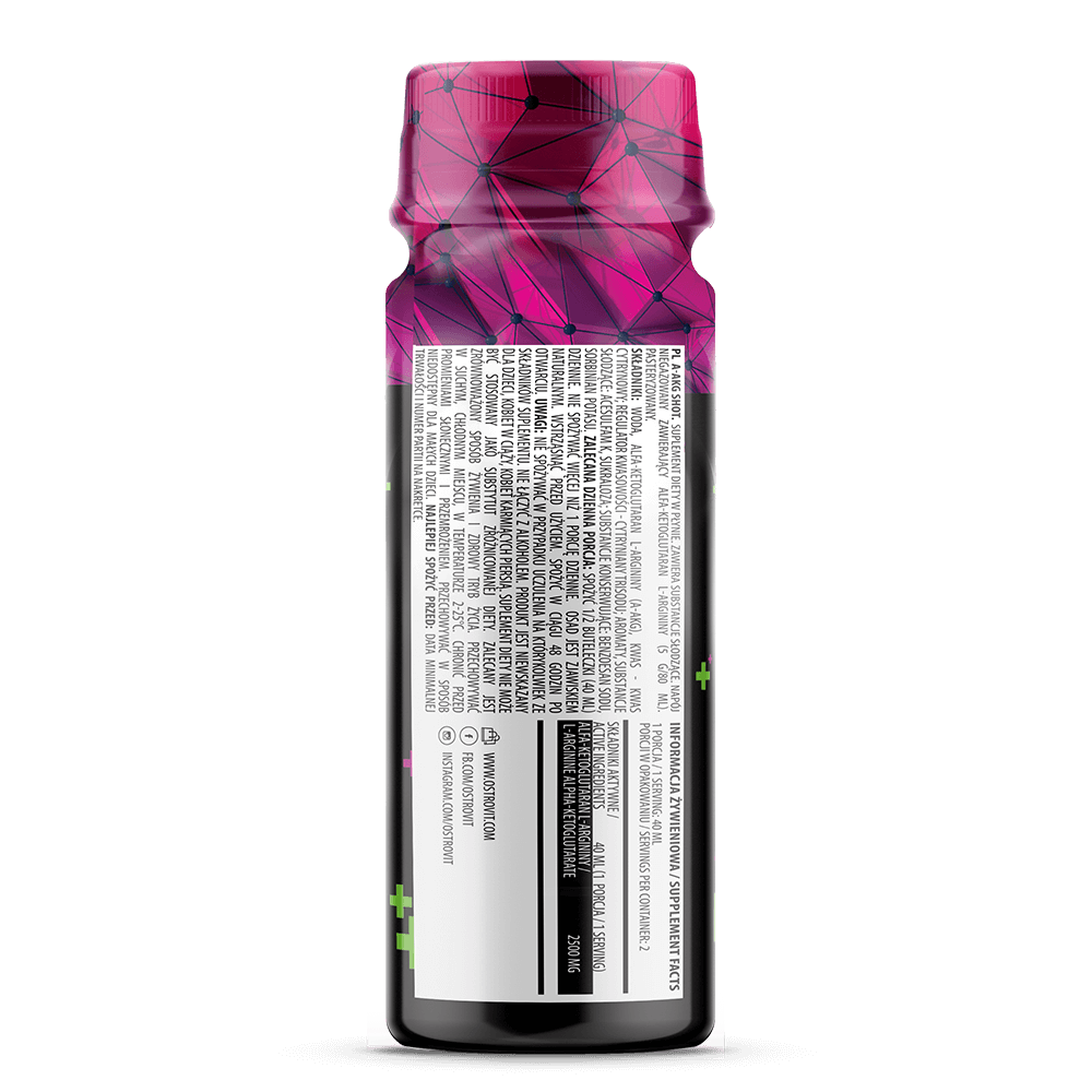 AAKG | Shot | 1x 80 ml | 2500 mg | Framboos Citroen | OstroVit