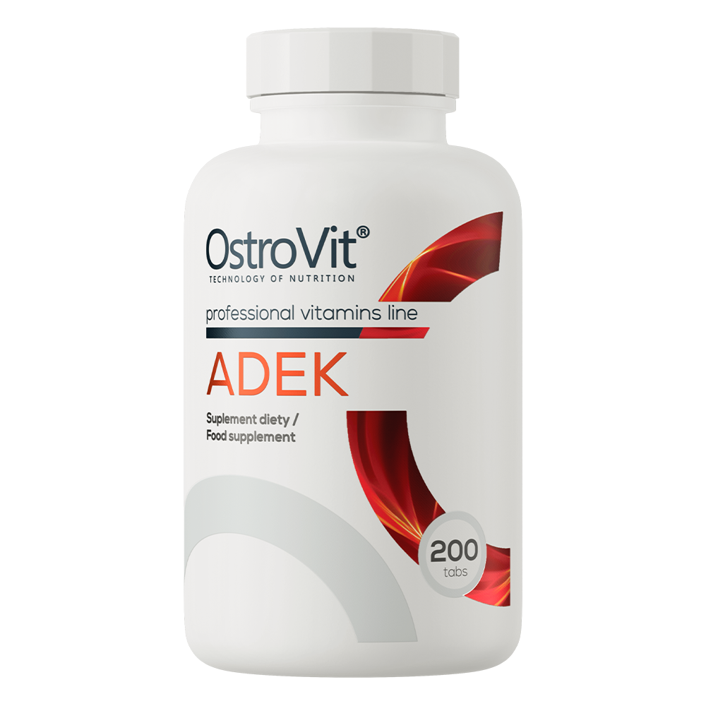 ADEK 200 Tabletten – Vitamine A, D 2000 IU, E & K2 MK-7, 6+ Maanden | OstroVit