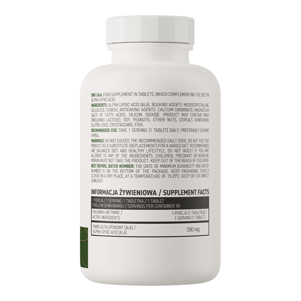 ALA VEGE – 90 vegan tabletten, 590 mg ALA | OstroVit