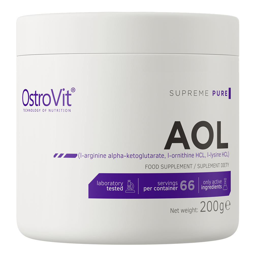 AOL | AAKG, L-Ornithine & L-Lysine | 200g | 66 Porties | Naturel | Ostrovit