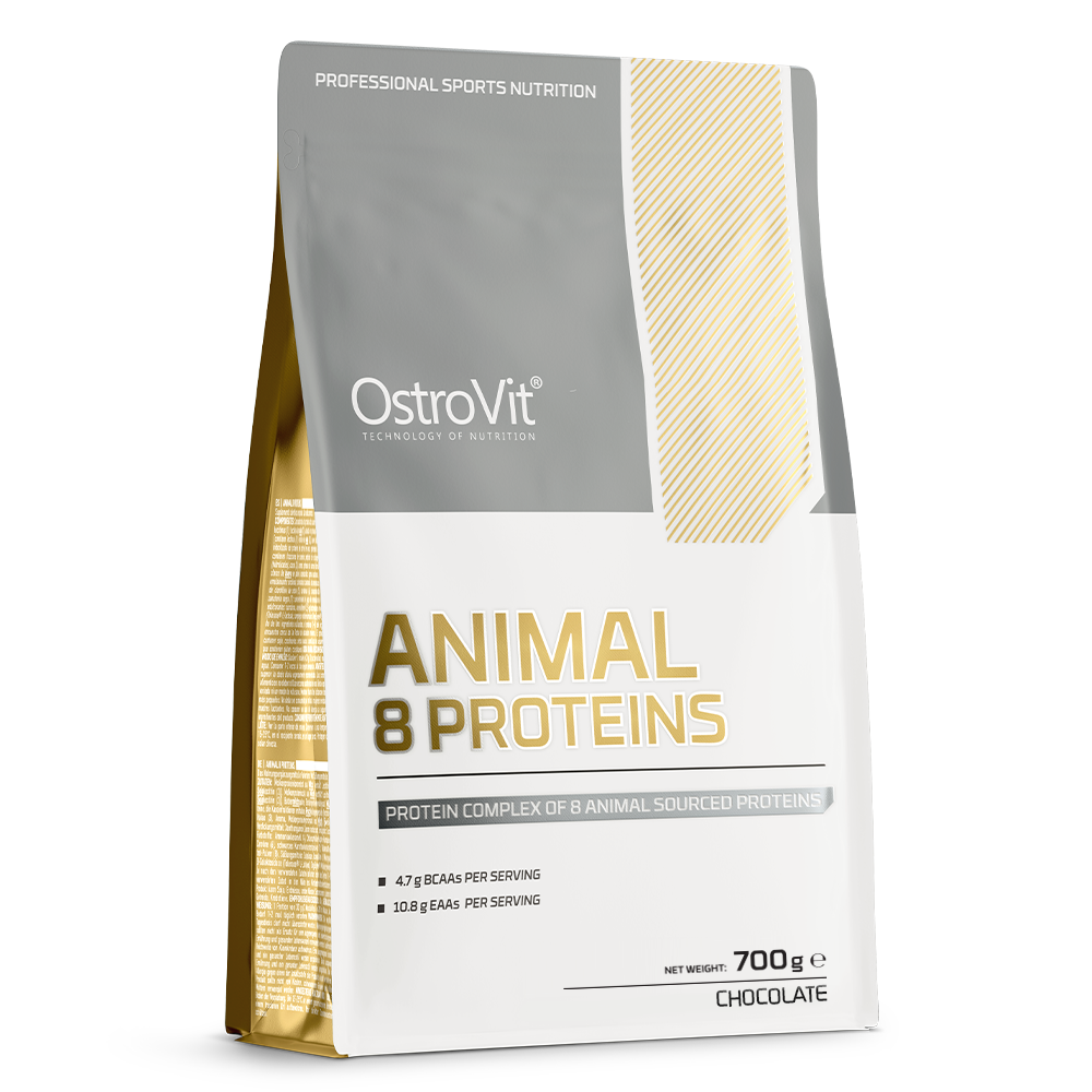 Animal 8 Proteins – 700 g Chocolade, 28,3 g eiwit/portie | OstroVit