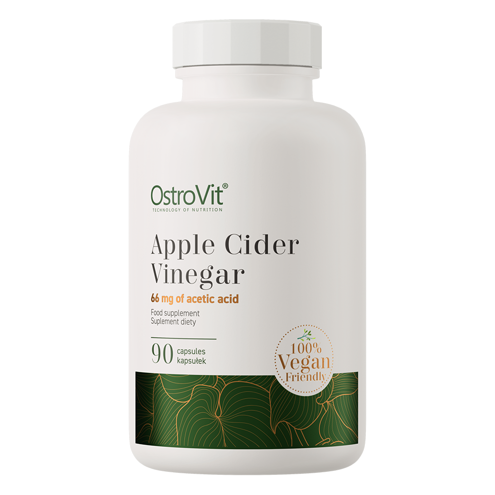 Apple Cider Vinegar VEGE – 90 vegan capsules, 600 mg (11% azijnzuur) | OstroVit