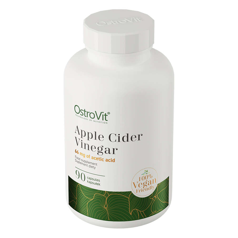 Apple Cider Vinegar VEGE – 90 vegan capsules, 600 mg (11% azijnzuur) | OstroVit