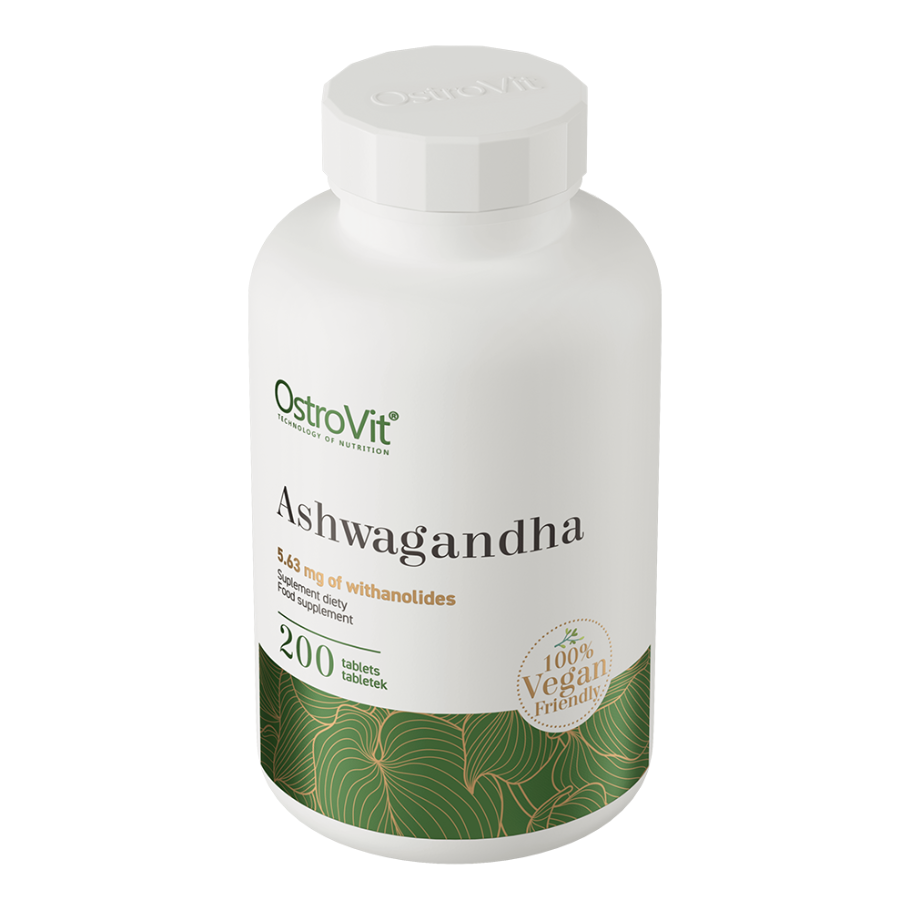 Ashwagandha VEGE – 200 tabletten, 375 mg (1,5% withanoliden) | OstroVit
