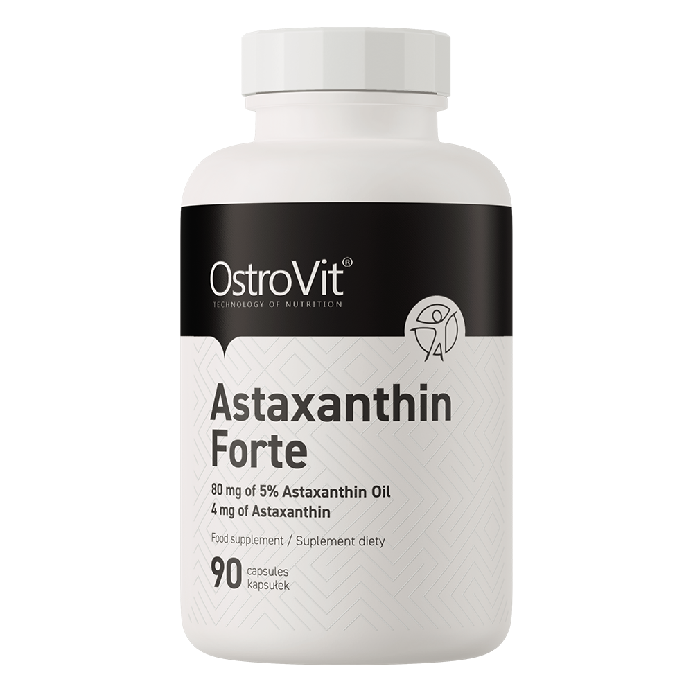 Astaxanthin FORTE – 90 bløde kapsler, 4 mg astaxanthin | OstroVit