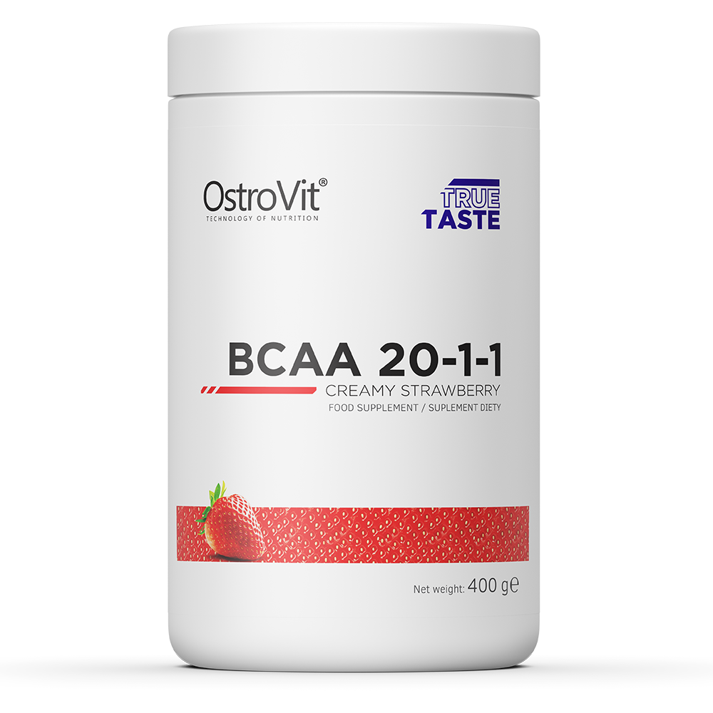 BCAA | 20-1-1 | 400 g | Romige Aardbeiensmaak | OstroVit