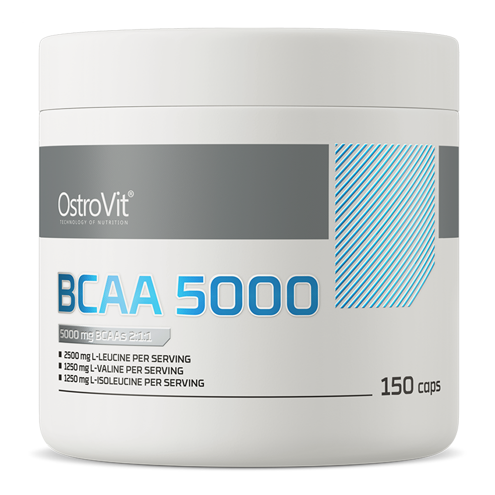 BCAA 5000 mg – 150 capsules, 5 g BCAA (2:1:1) per portie | OstroVit