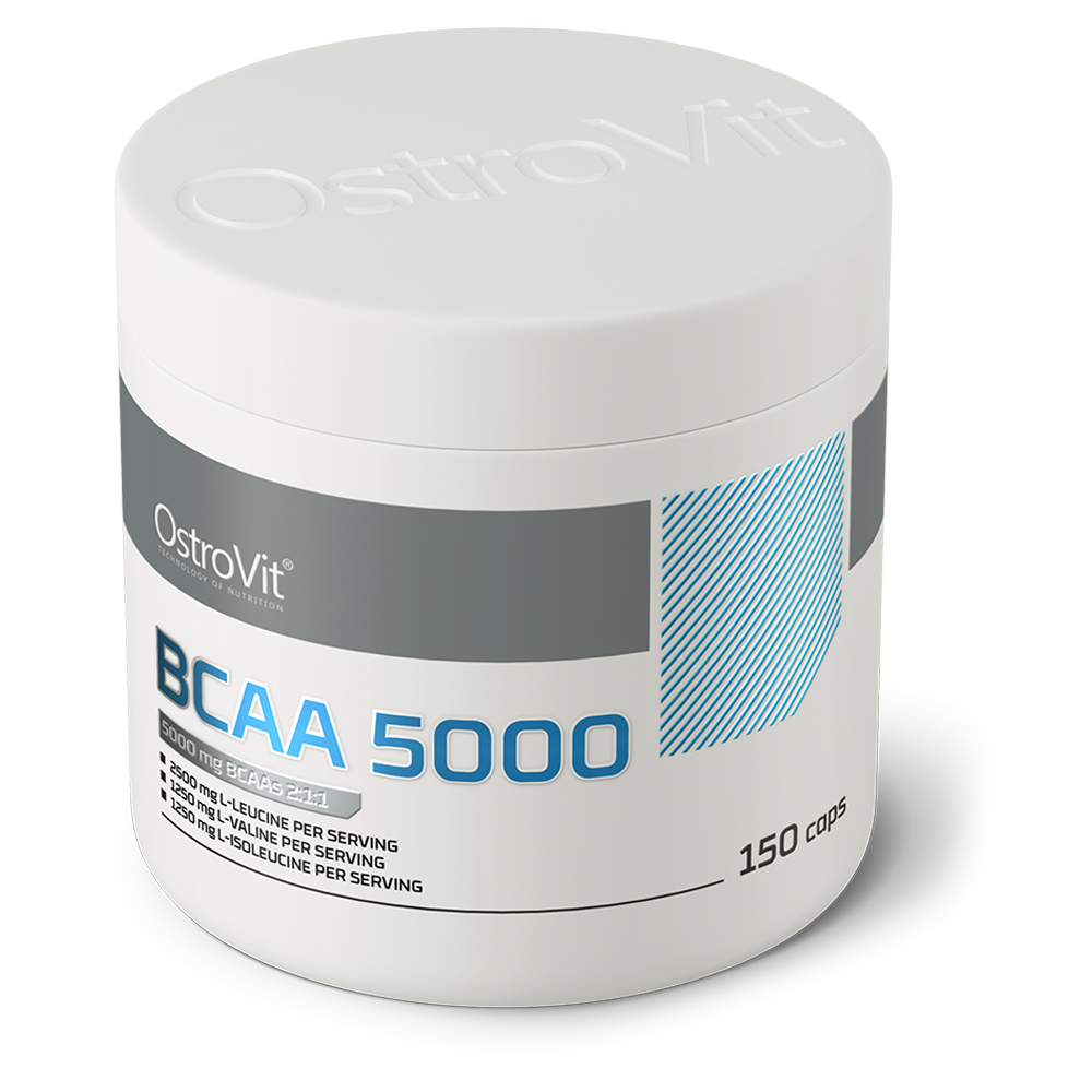 BCAA 5000 mg – 150 capsules, 5 g BCAA (2:1:1) per portie | OstroVit