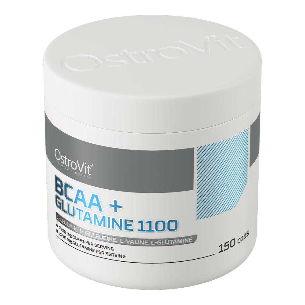 BCAA + Glutamine | 1100 mg | 150 Capsules | OstroVit
