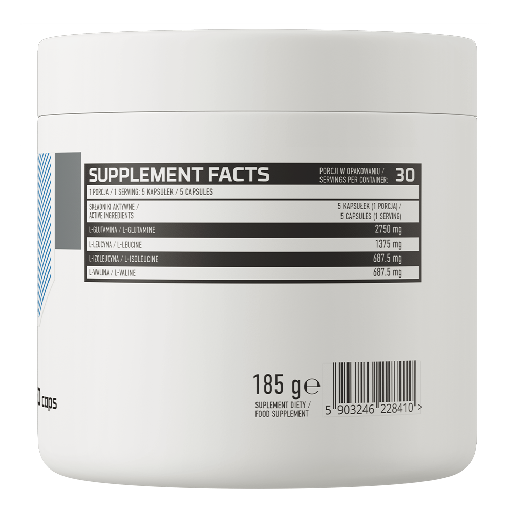 BCAA + Glutamine | 1100 mg | 150 Capsules | OstroVit