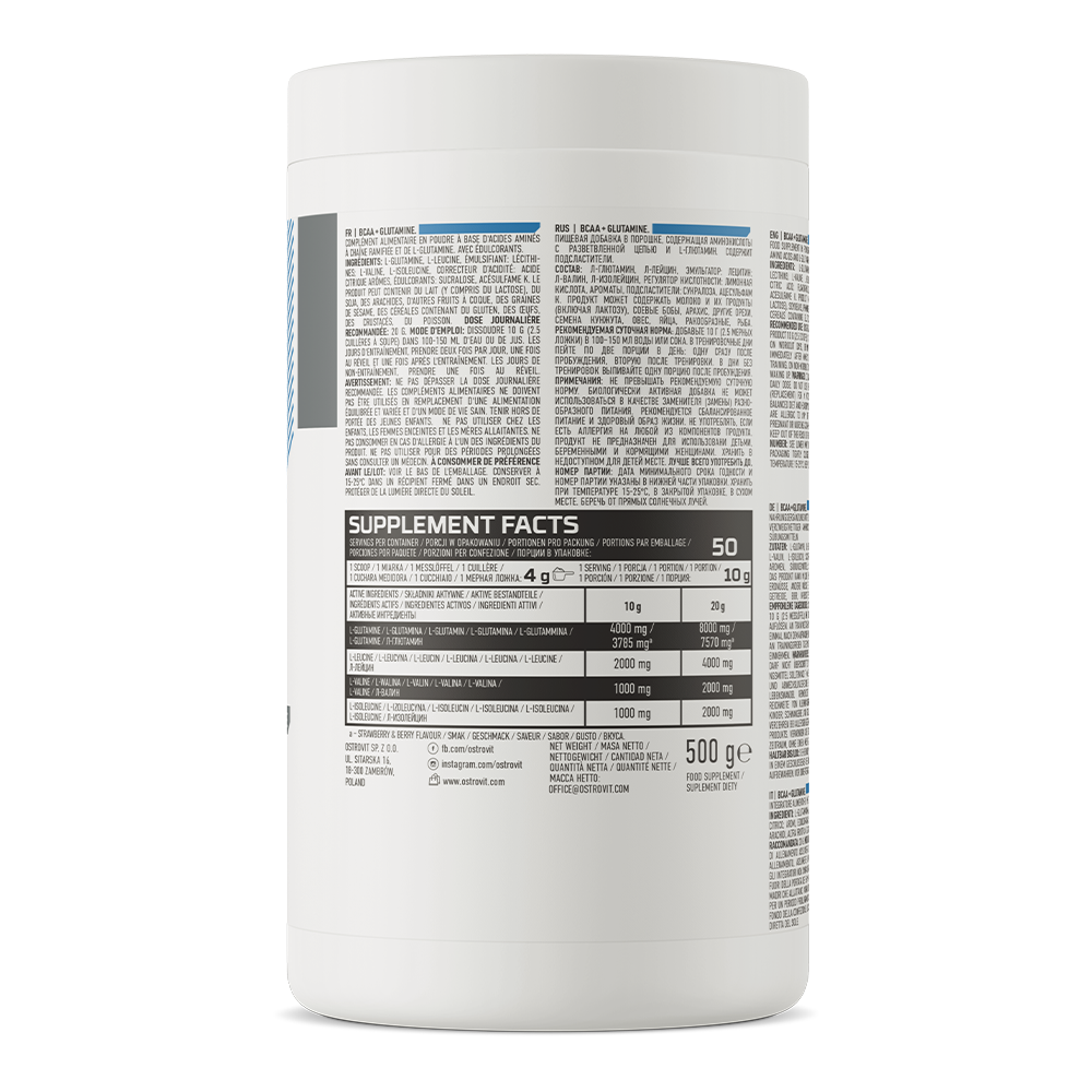 BCAA + Glutamine | 500 g | Citroen | OstroVit