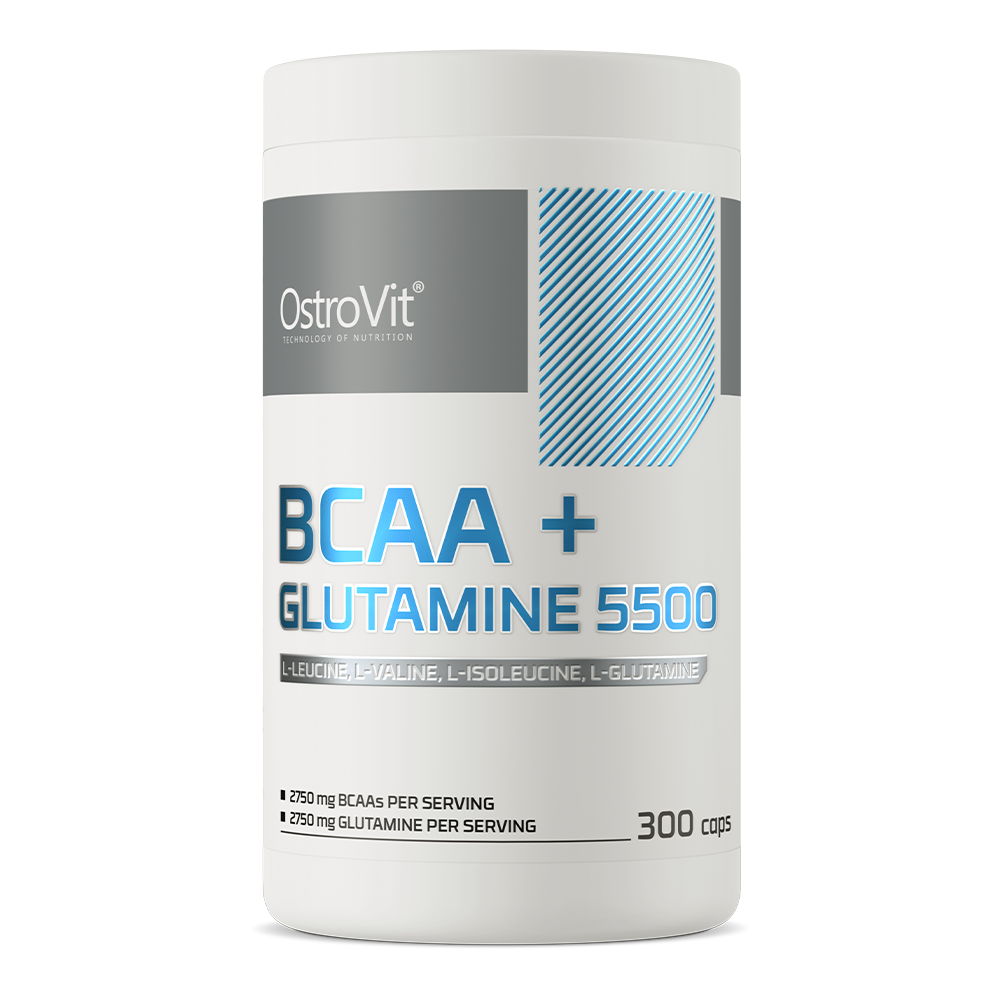 BCAA + Glutamine | 5500 mg | 300 Capsules | OstroVit