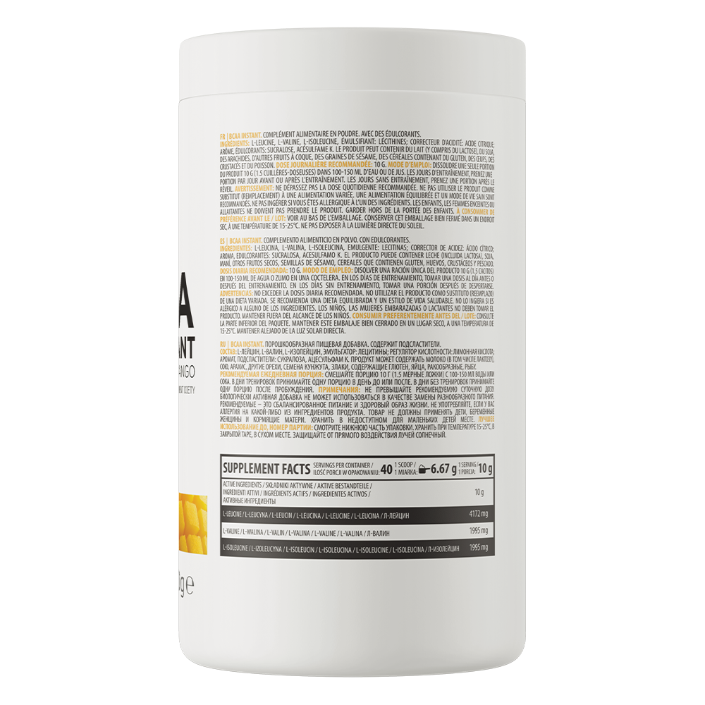BCAA Instant | 2-1-1 | 400 g | Exotische Mango | OstroVit