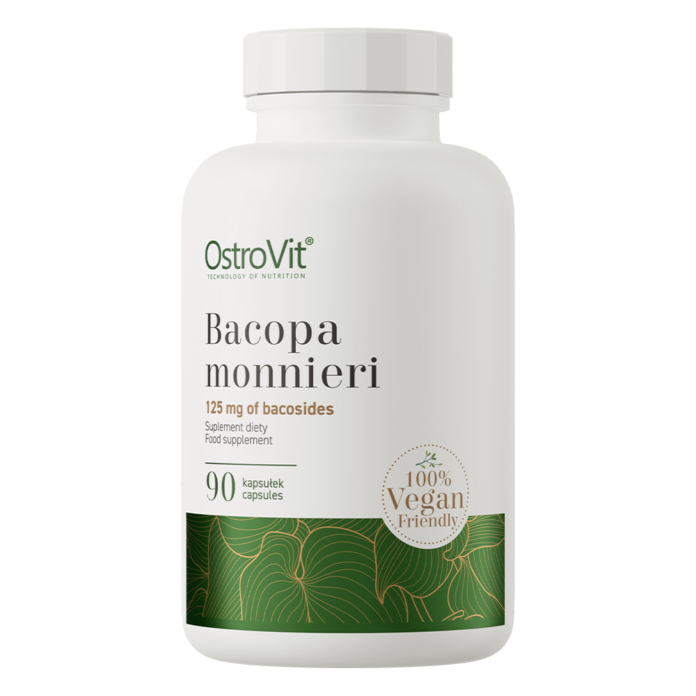 Bacopa Monnieri | Vegan | 90 Plantaardige Capsules | 250 mg | 50% bacosiden | OstroVit