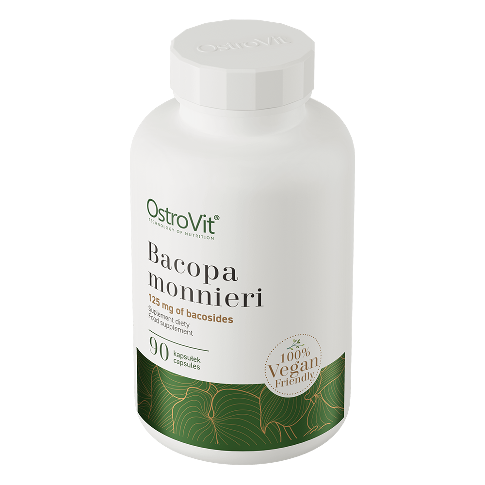 Bacopa Monnieri | Vegan | 90 Plantaardige Capsules | 250 mg | 50% bacosiden | OstroVit