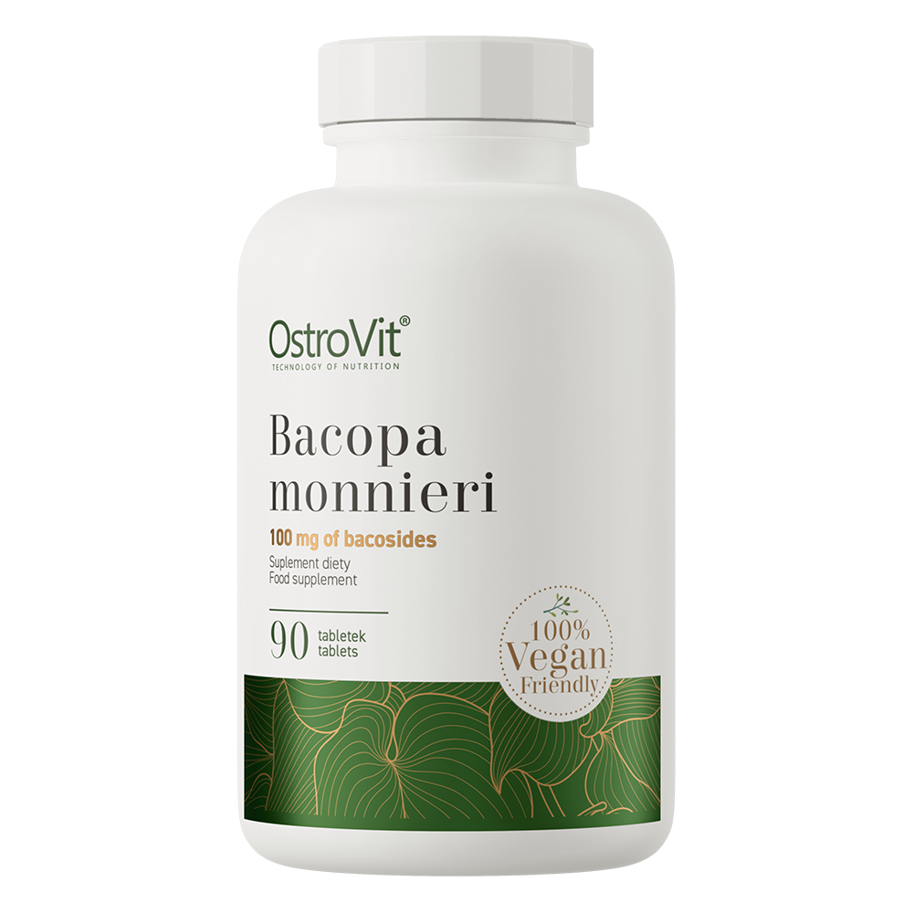 Bacopa Monnieri VEGE – 90 vegan tabletten, 200 mg (50% bacosiden) | OstroVit