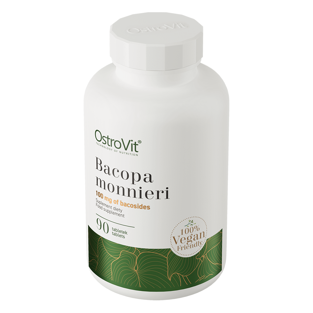 Bacopa Monnieri VEGE – 90 vegan tabletten, 200 mg (50% bacosiden) | OstroVit