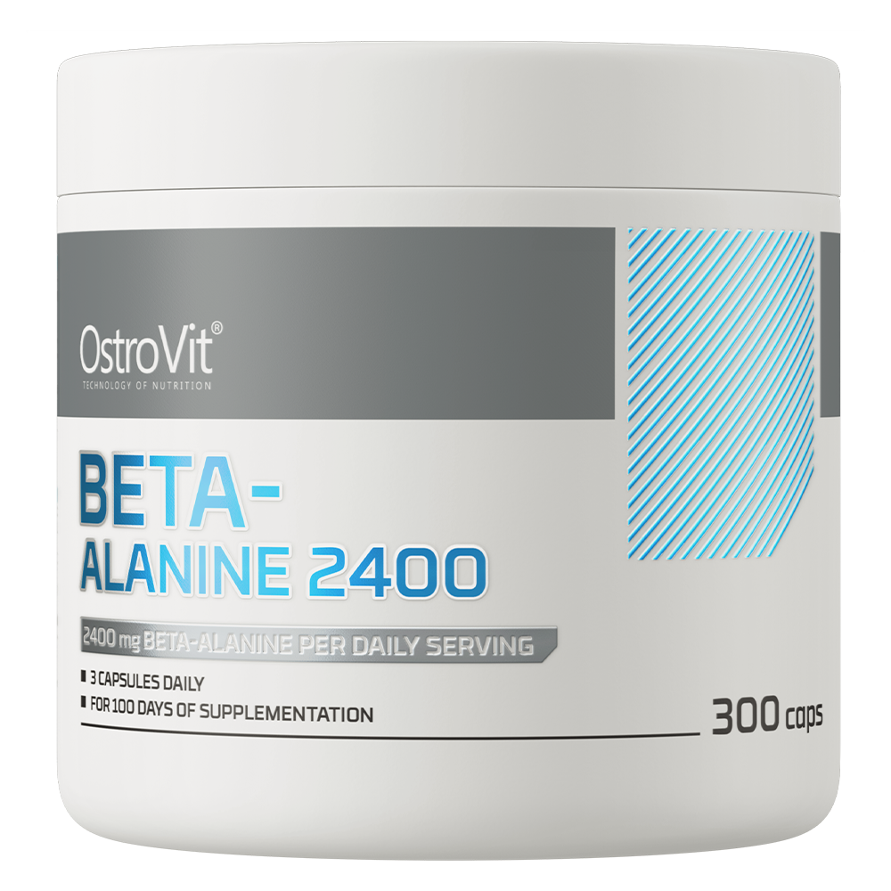 Beta‑Alanine 2400 mg – 300 vegan capsules, 800 mg per capsule | OstroVit