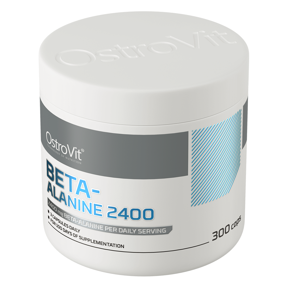 Beta‑Alanine 2400 mg – 300 vegan capsules, 800 mg per capsule | OstroVit
