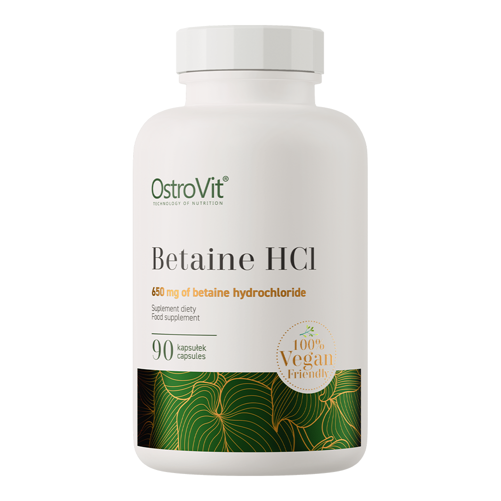 Betaine HCl VEGE – 90 vegan capsules, 650 mg per capsule | OstroVit