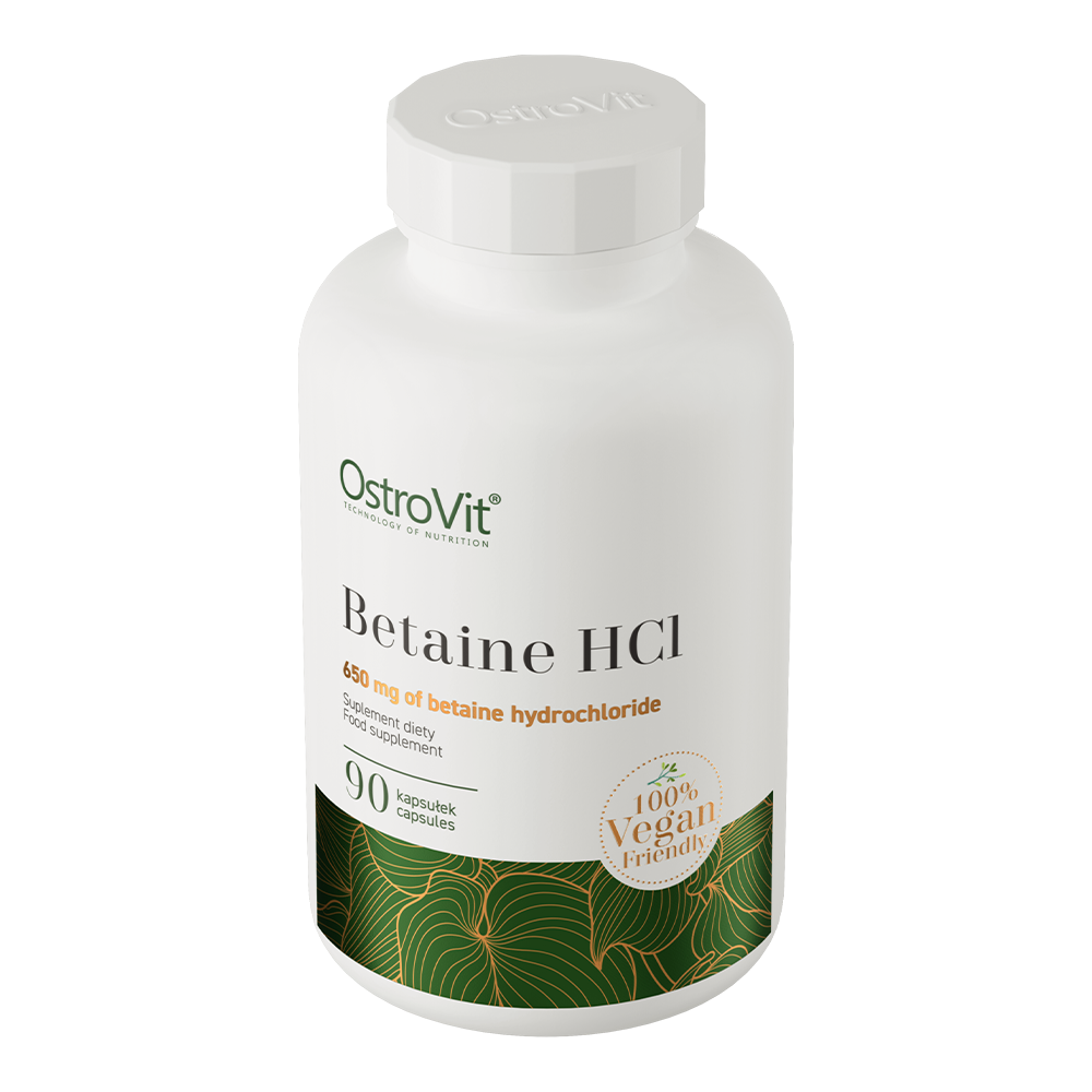Betaine HCl VEGE – 90 vegan capsules, 650 mg per capsule | OstroVit