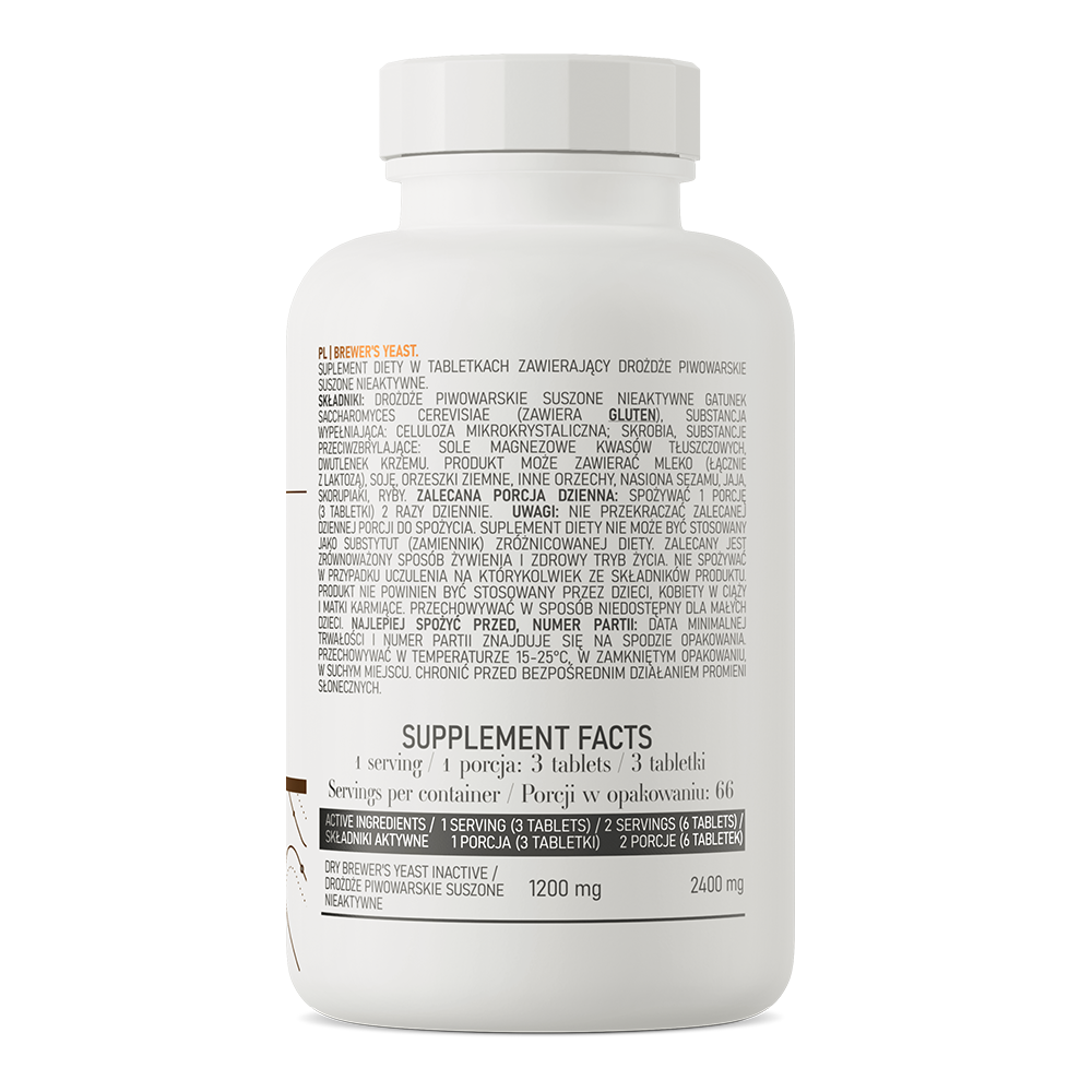 Brewer's Yeast | Biergist | Brouwersgist | Vegan | 200 Tabletten | OstroVit