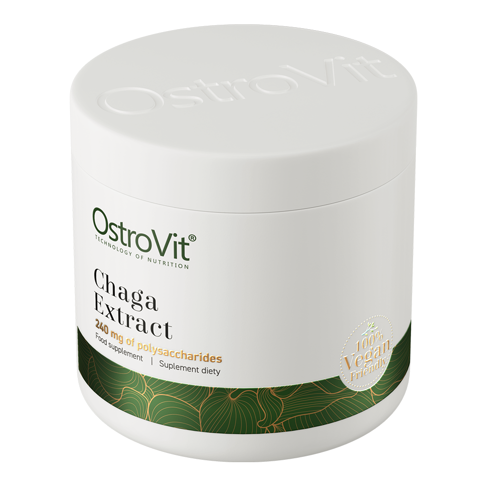 Chaga Extract – 50 g poeder, 40% polysachariden, vegan | OstroVit