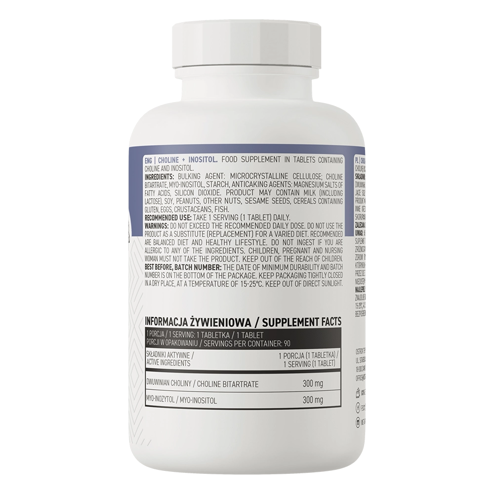 Choline | Inositol | 90 Tabletten | 600 mg | OstroVit