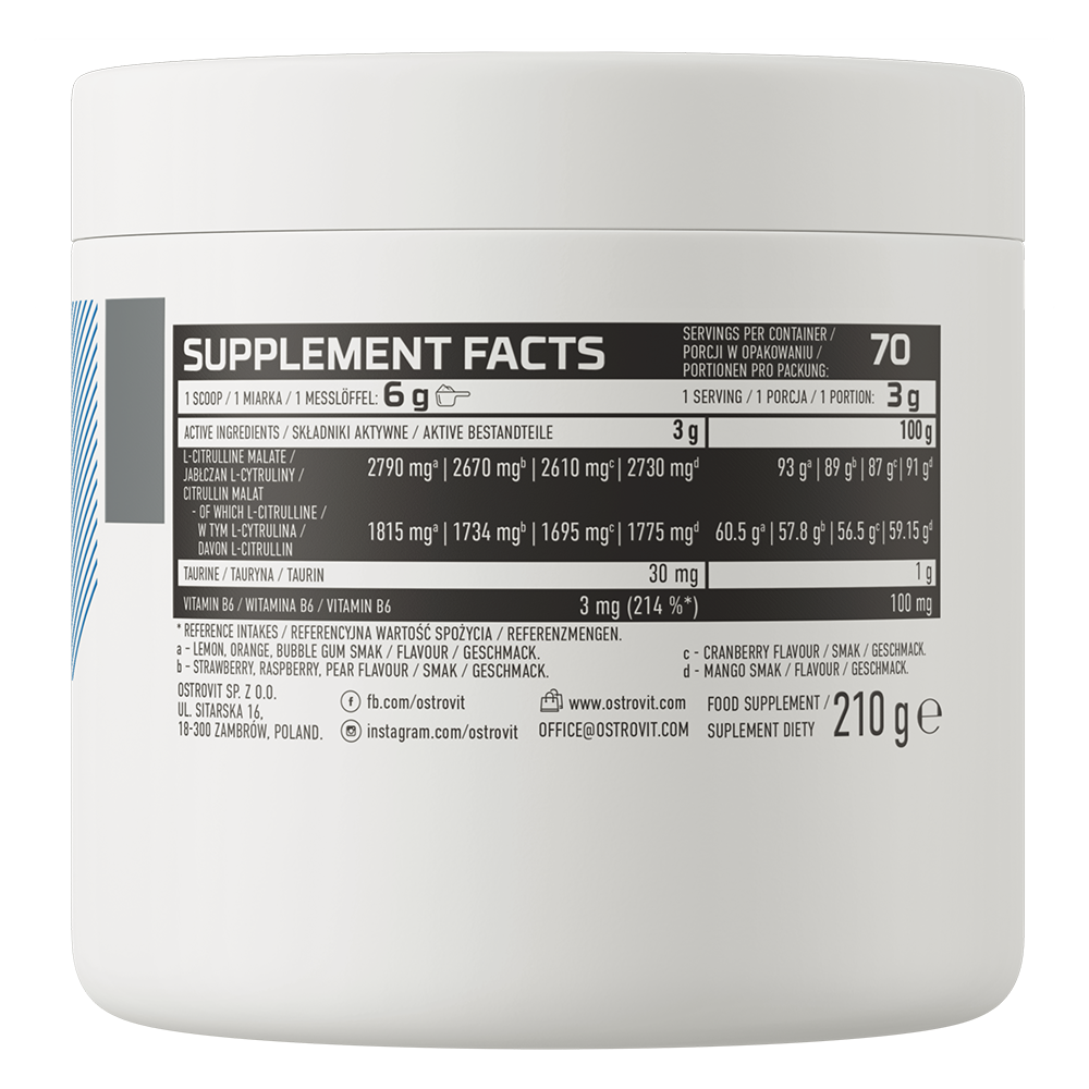 Citrulline | 210 g | Cranberry | OstroVit
