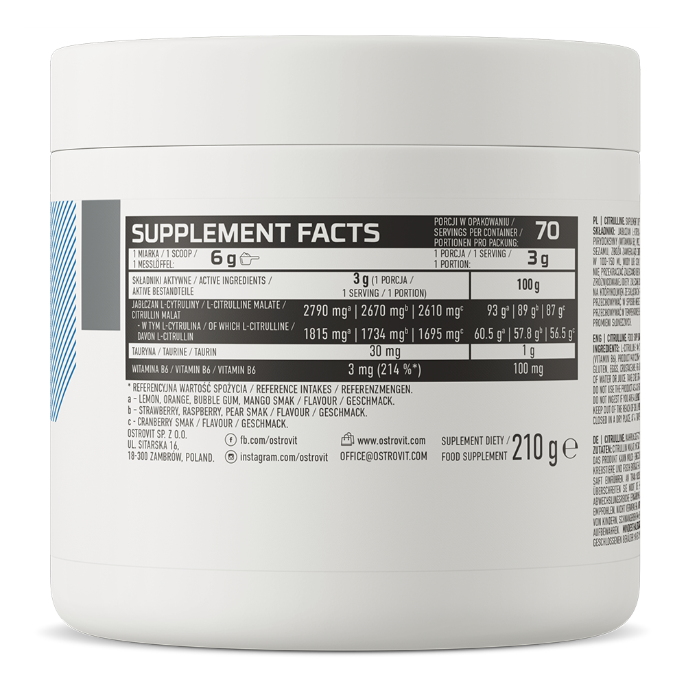 Citrulline | 210 g | Peer | OstroVit