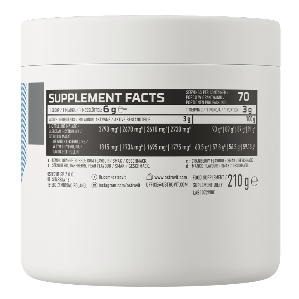 Citrulline | 210 g | Kauwgom | OstroVit