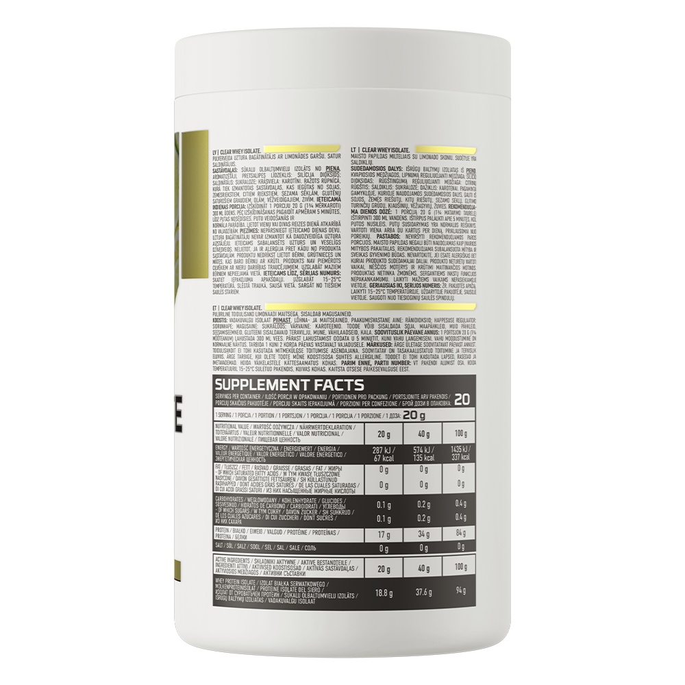 Clear Whey Isolate | 400 g | Citroenlimonade | OstroVit