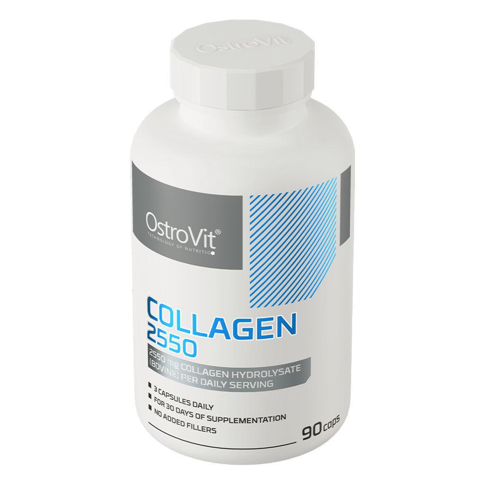 Collagen 2550 mg – 90 capsules, 2550 mg per portie | OstroVit