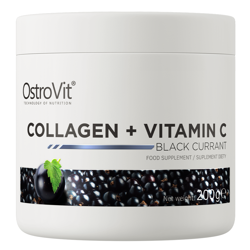 Marine Collageen | Vitamine C | Zwarte Bes | 200 g | OstroVit