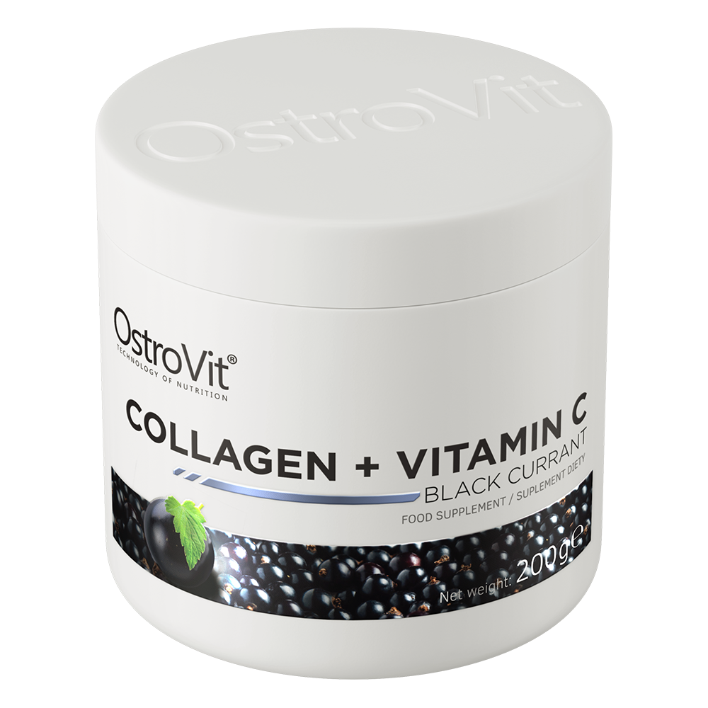 Marine Collageen | Vitamine C | Zwarte Bes | 200 g | OstroVit