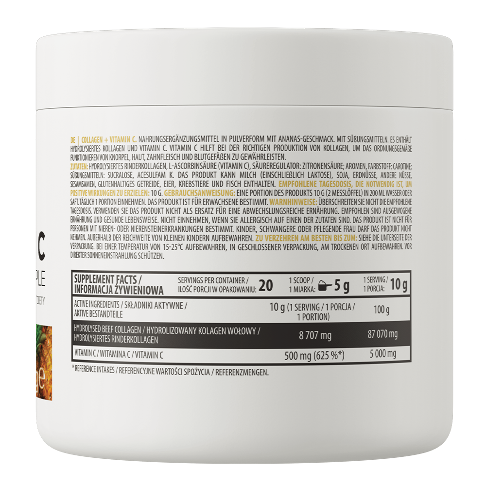 Collageen | Vitamine C | 200 g | Ananas | OstroVit