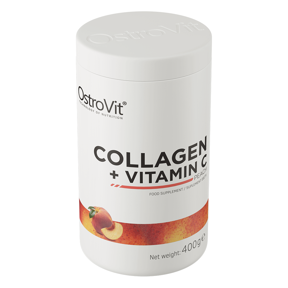 Collageen | Vitamine C | Poeder | 400 g | Perzik | OstroVit
