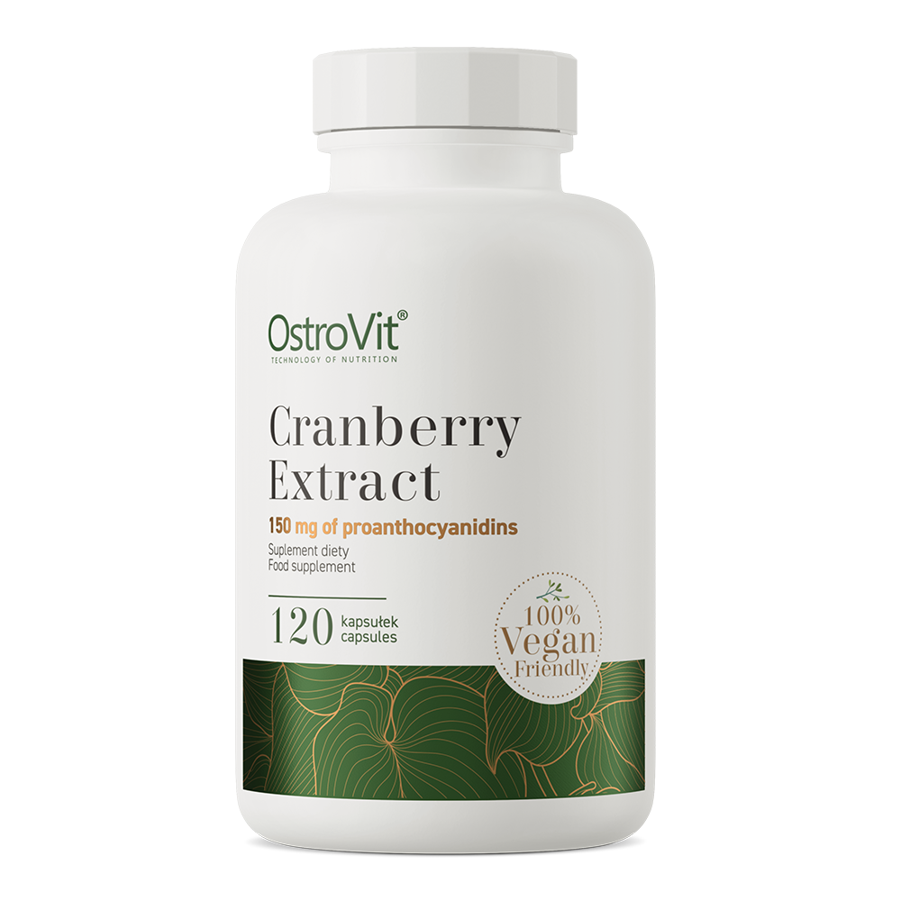 Cranberry Extract VEGE – 120 vegan capsules, 50% PAC’s | OstroVit
