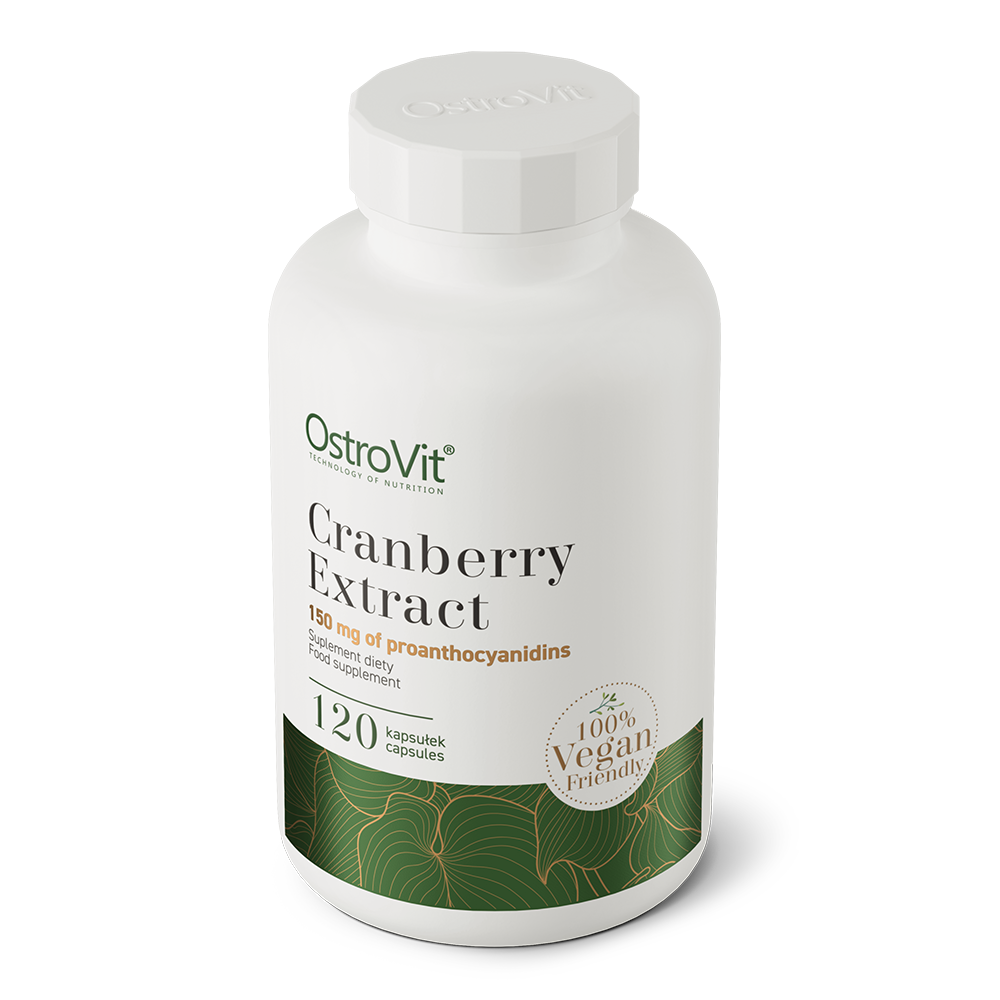 Cranberry Extract VEGE – 120 vegan capsules, 50% PAC’s | OstroVit