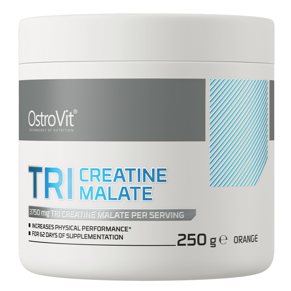 Creatine Malate – 250 g, Sinaasappel, 62 porties | OstroVit
