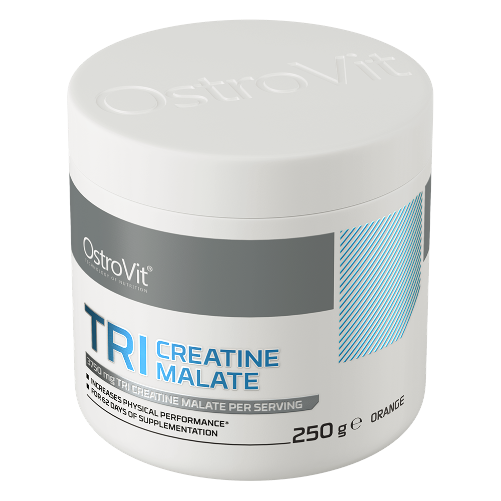 Creatine Malate – 250 g, Sinaasappel, 62 porties | OstroVit